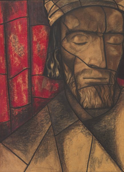 Ontwerp voor raam in het Zuidertransept van de Dom te Utrecht 5  by Richard Nicolaus Roland Holst - Hand-Painted Oil Painting Reproduction