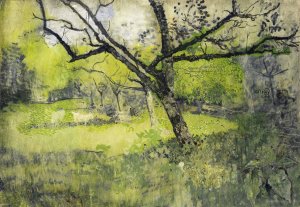 Orchard at Eemnes by Richard Nicolaus Roland Holst Oil Painting
