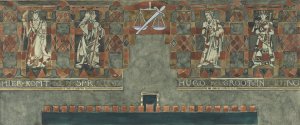Vierde ontwerp voor marmerdecoratie in de Hoge Raad te Den Haag by Richard Nicolaus Roland Holst Oil Painting