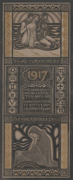 Weldadigheidskalender voor 1917 by Richard Nicolaus Roland Holst Oil Painting