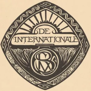 Zonsopgang of zonsondergang boven een landschap by Richard Nicolaus Roland Holst Zonsopgang of zonsondergang boven een landschap by Richard Nicolaus Roland Holst Oil Painting