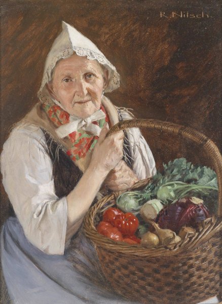 Main Product Photo of Markische Bauerin Painting by Richard Nitsch