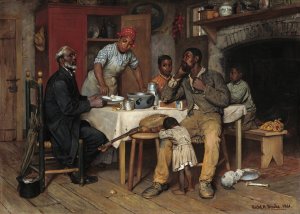 A Pastoral Visit by Richard Norris Brooke Oil Painting