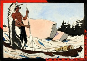 Burial of a Papoose by Richard Norris Brooke Oil Painting
