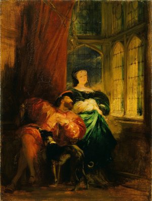 Francois Ier and Marguerite de Navarre by Richard Parkes Bonington Oil Painting