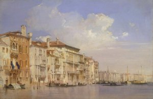 Grand Canal, Venice by Richard Parkes Bonington Oil Painting