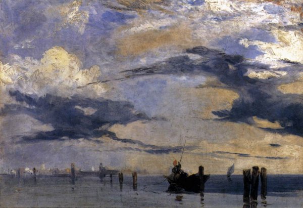 Main Product Photo of On the Adriatic Painting by Richard Parkes Bonington