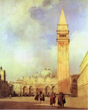 Piazza San Marco, Venice painting by Richard Parkes Bonington