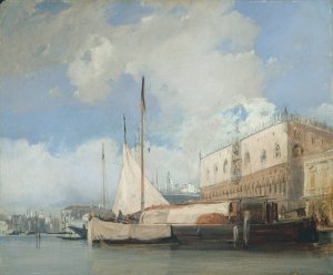 The Doge's Palace, Venice by Richard Parkes Bonington Oil Painting