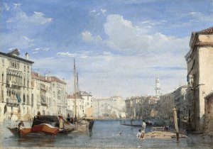 The Grand Canal by Richard Parkes Bonington Oil Painting