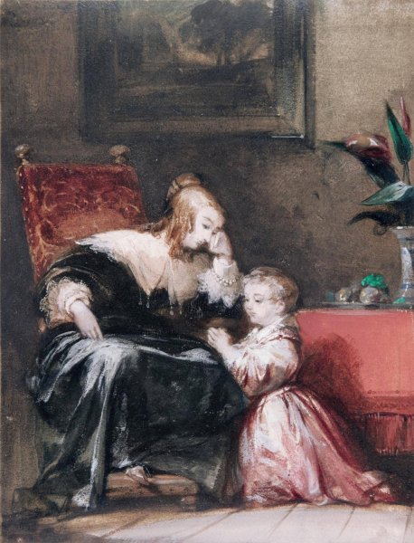The Prayer by Richard Parkes Bonington - Hand-Painted Oil Painting Reproduction