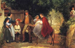Starting for the Christening by Richard Redgrave - Oil Painting Reproduction