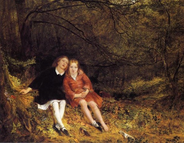 The Lost Path by Richard Redgrave - Hand-Painted Oil Painting Reproduction