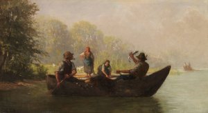 Fischer am Seeufer by Richard Voltz Oil Painting