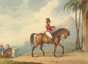 Sir John Floyd on Horseback by Richard Westall Oil Painting