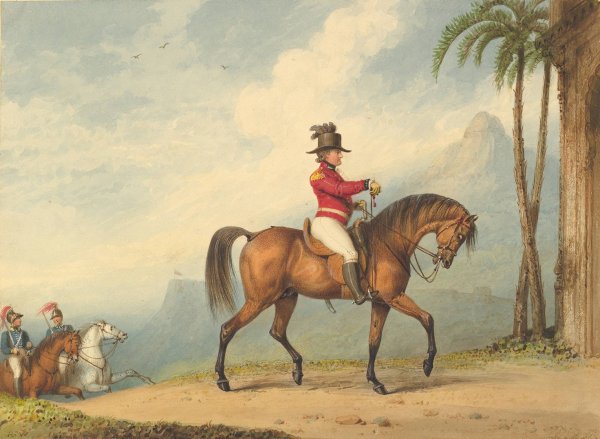 Main Product Photo of Sir John Floyd on Horseback  Painting by Richard Westall