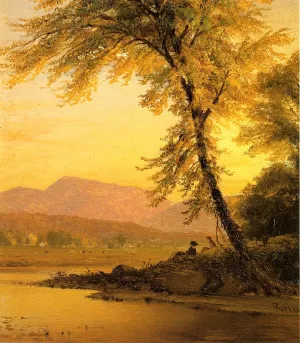 An Afternoon by the River by Richard William Hubbard An Afternoon by the River by Richard William Hubbard Oil Painting