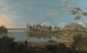 Caernarfon Castle by Richard Wilson Oil Painting