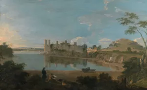Caernarfon Castle by Richard Wilson Oil Painting
