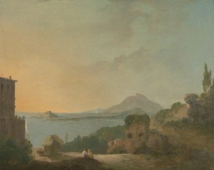 Cicero's Villa and the Gulf of Pozzuoli by Richard Wilson Oil Painting
