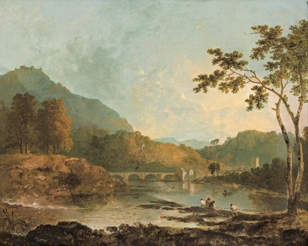 Main Product Photo of Dinas Bran from Llangollen  Painting by Richard Wilson