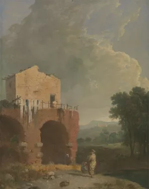 Hadrian's Villa by Richard Wilson Oil Painting