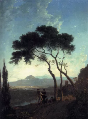 The Vale of Narni by Richard Wilson - Oil Painting Reproduction