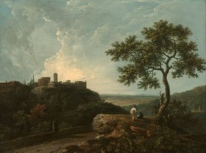 Tivoli- The Temple of the Sybil and the Campagna by Richard Wilson Oil Painting