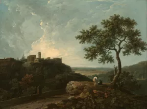 Tivoli- The Temple of the Sybil and the Campagna by Richard Wilson Oil Painting