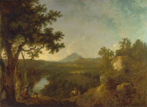 View near Wynnstay, the Seat of Sir Watkin Williams-Wynn, BT. by Richard Wilson Oil Painting