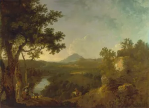 View near Wynnstay, the Seat of Sir Watkin Williams-Wynn, BT. by Richard Wilson Oil Painting