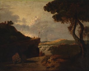 White Monk by Richard Wilson Oil Painting