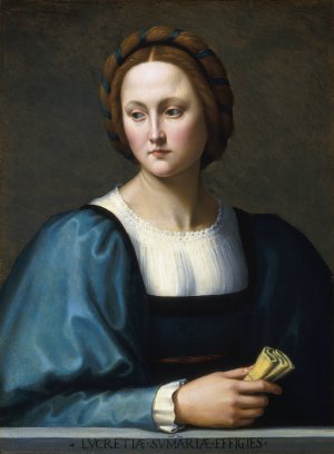 Lucrezia Sommaria by Ridolfo Ghirlandaio Oil Painting