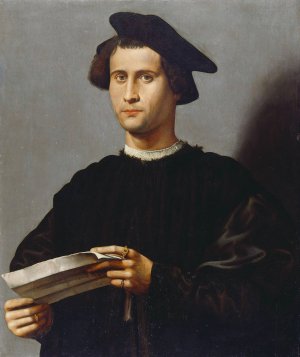 Portrait of Silvestro Aldobrandini by Ridolfo Ghirlandaio Oil Painting
