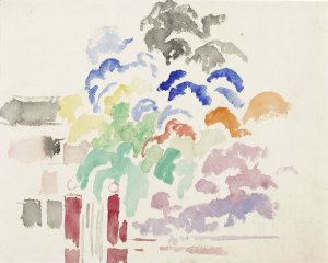Boitsfort, het hek van het park by Rik Wouters Oil Painting