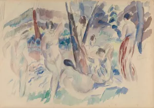 Figures in the Forest by Rik Wouters Oil Painting