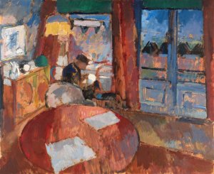 Interior with Embroiderer by Rik Wouters Oil Painting
