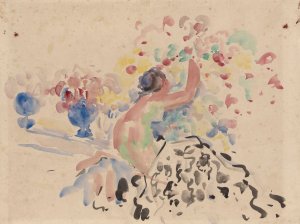 Nude and Flowers by Rik Wouters Oil Painting