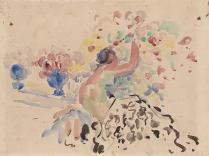 Nude and Flowers by Rik Wouters Oil Painting