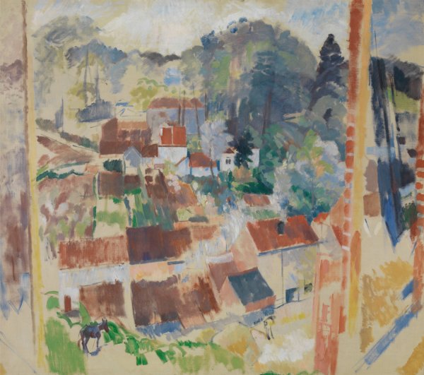 Main Product Photo of Open Window on Bosvoorde Painting by Rik Wouters