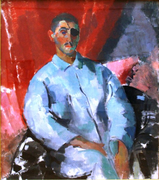 Main Product Photo of Self-Portrait with Black Bandage Painting by Rik Wouters