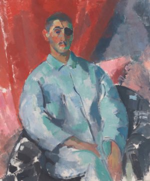 Self Portrait with Black Eye Patch by Rik Wouters Oil Painting