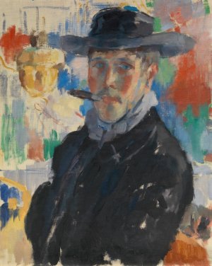 Self Portrait with Cigar by Rik Wouters Oil Painting