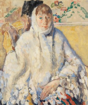 The Sick Woman with the White Shawl by Rik Wouters Oil Painting