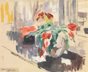 Tulips by Rik Wouters Oil Painting
