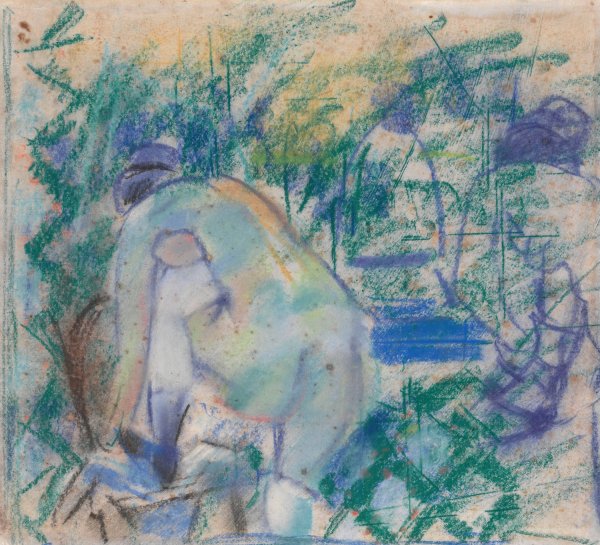 Main Product Photo of Woman Putting on Shoes  Painting by Rik Wouters
