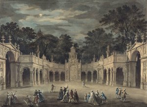 A Design for Illuminations to Celebrate the Birthday of King George III by Robert Adam Oil Painting
