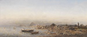 Fischer an der nordafrikanischen Kuste by Robert Alott Oil Painting