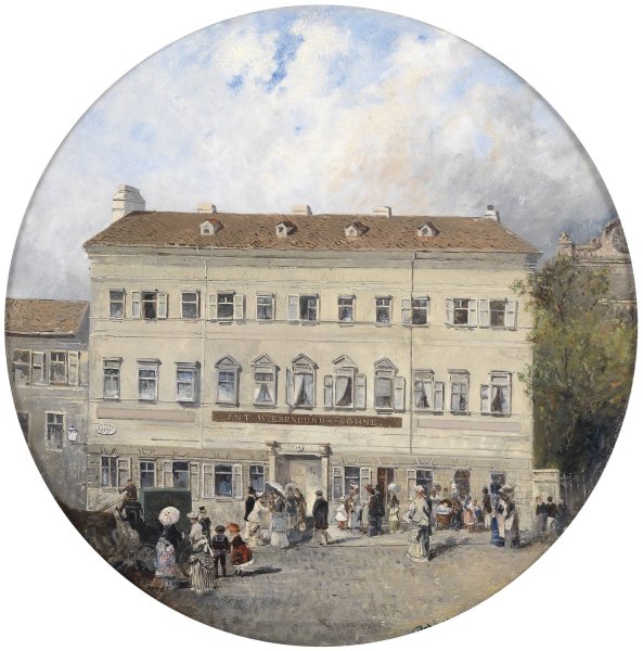 Wiesenburg und SOhne Neubau  by Robert Alott - Hand-Painted Oil Painting Reproduction