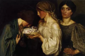 Fragrant Posy by Robert Anning Bell Oil Painting